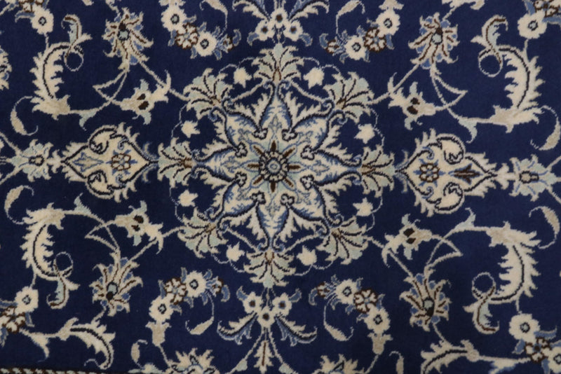 Perserteppich - Nain - 138 x 88 cm - blau