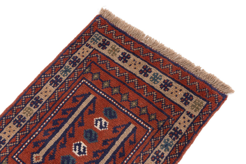 Läufer Perser - Nomadic - 195 x 60 cm - dunkelrot