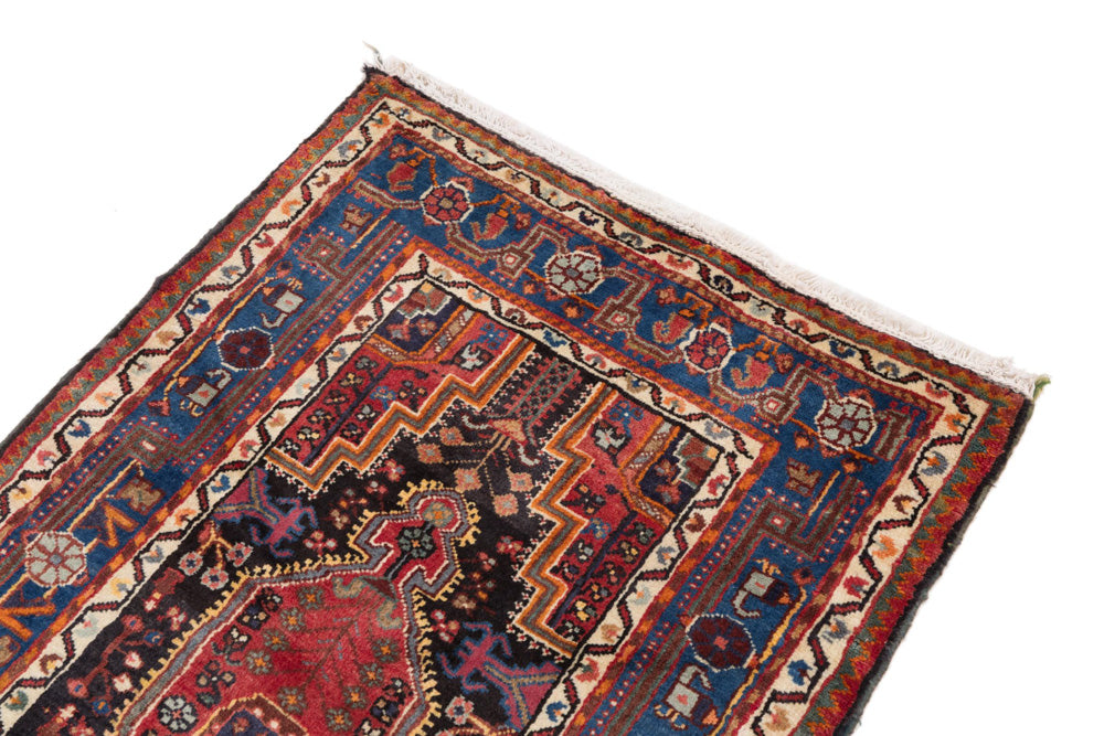 Perserteppich - Nomadic - 145 x 90 cm - dunkelrot