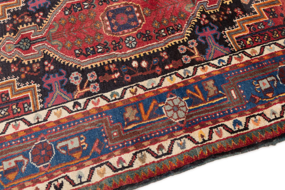 Perserteppich - Nomadic - 145 x 90 cm - dunkelrot