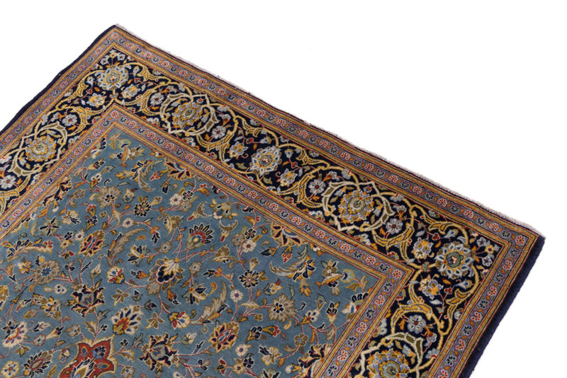 Perserteppich - Keshan - 205 x 135 cm - hellblau