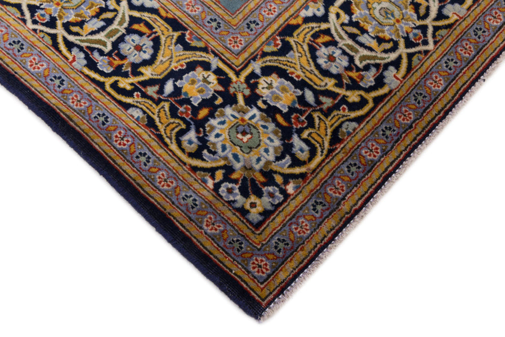 Perserteppich - Keshan - 205 x 135 cm - hellblau