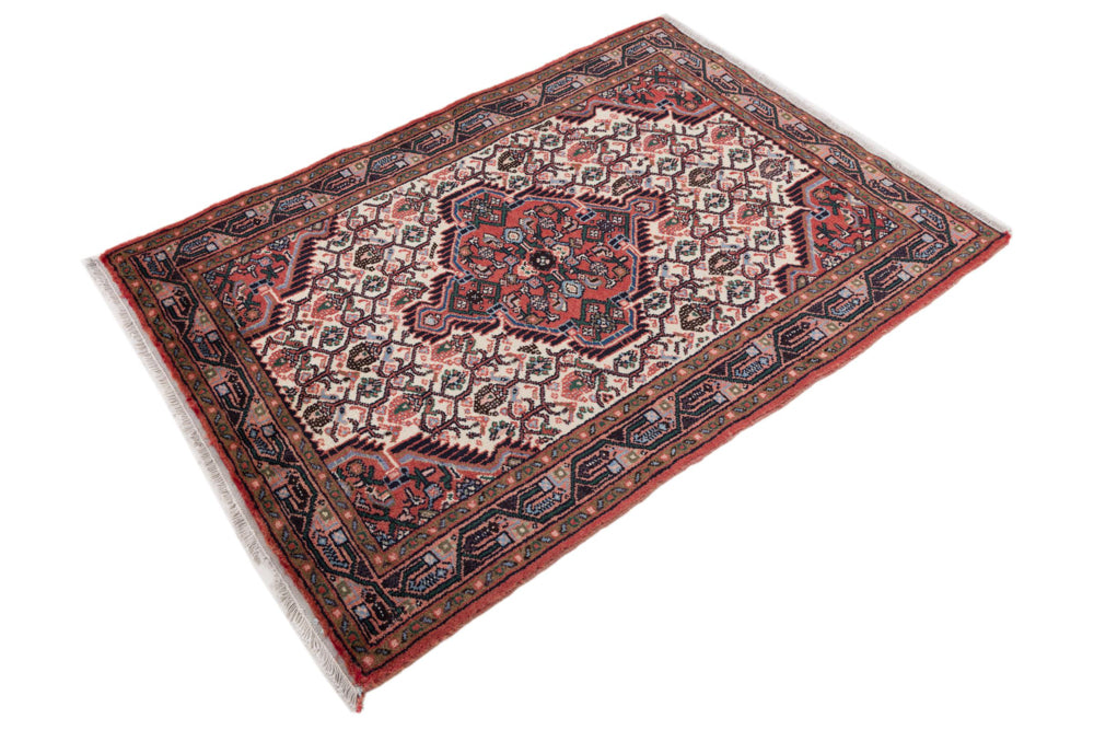 Perserteppich - Nomadic - 120 x 82 cm - creme