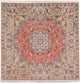 Tabriz - 50 Raj Tappeto 153x153cm - Tappeto persiano