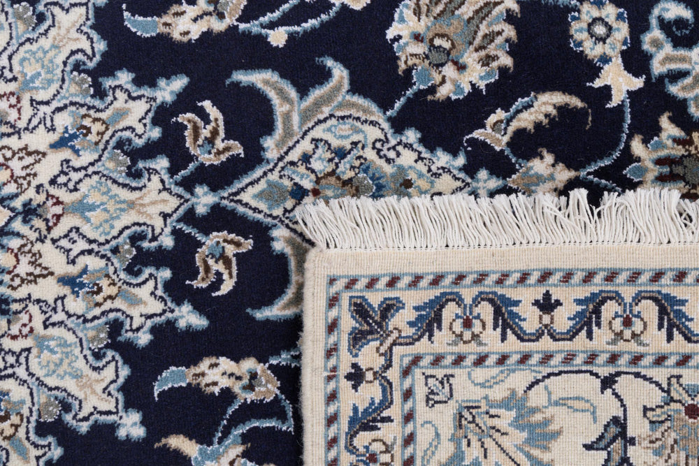 Perserteppich - Nain - 200 x 148 cm - dunkelblau