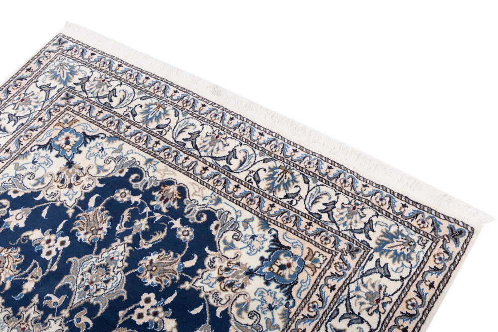 Perserteppich - Nain - 197 x 145 cm - dunkelblau