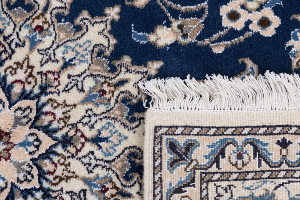Perserteppich - Nain - 197 x 145 cm - dunkelblau