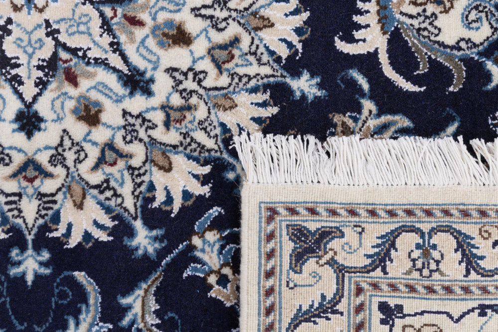 Perserteppich - Nain quadratisch  - 196 x 192 cm - dunkelblau