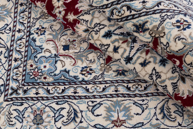 Perserteppich - Nain - 237 x 164 cm - rot