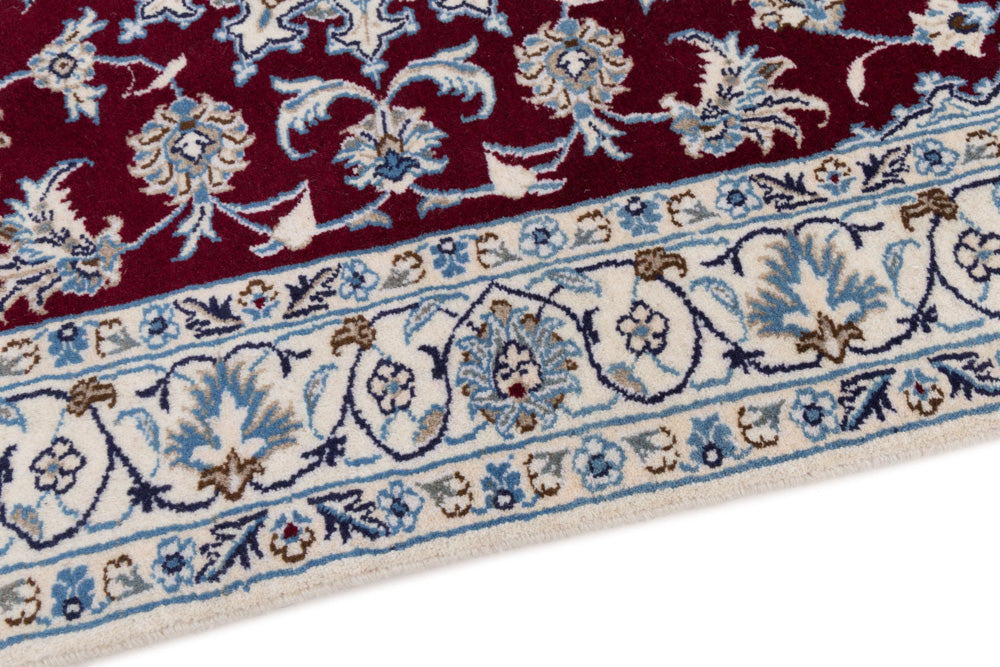 Perserteppich - Nain - 202 x 120 cm - rot