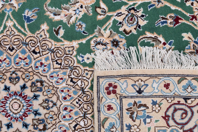 Perserteppich - Nain - 136 x 88 cm - grün