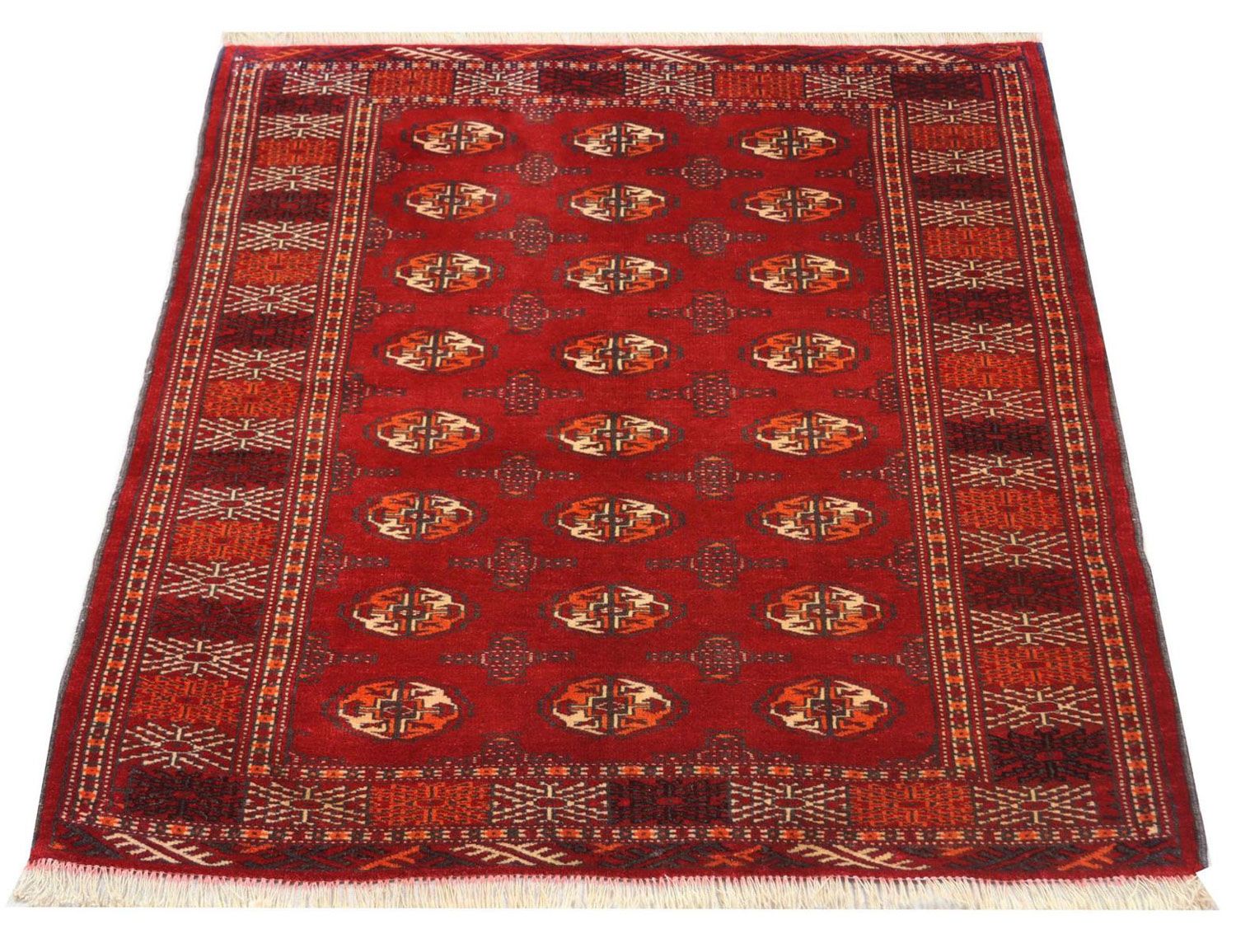 Tappeto Turkaman - 144 x 110 cm - rosso