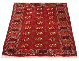 Tappeto Turkaman - 144 x 110 cm - rosso