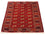 Tappeto Turkaman - 144 x 110 cm - rosso