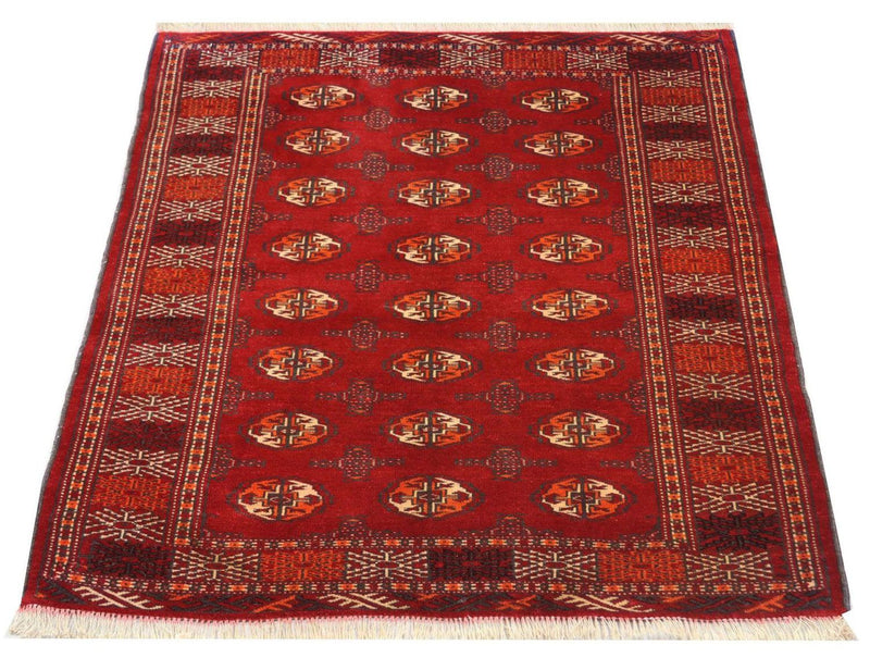 Tappeto Turkaman - 144 x 110 cm - rosso