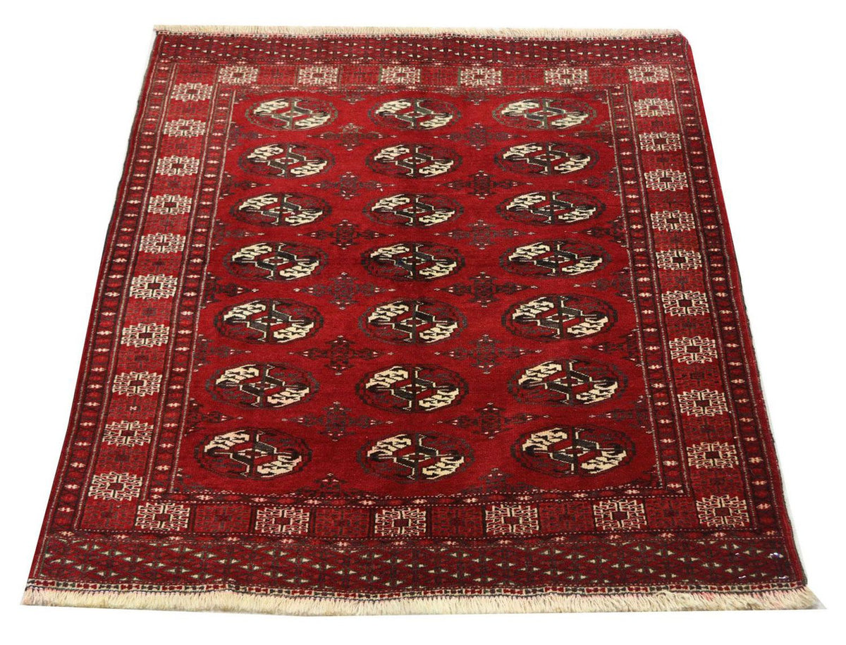 Tappeto afgano - 152 x 118 cm - rosso scuro