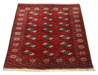 Tappeto afgano - 152 x 118 cm - rosso scuro