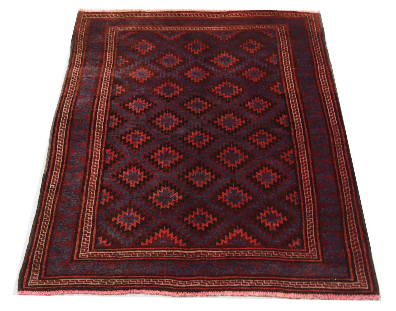 Tappeto Belutsch - 180 x 121 cm - rosso scuro