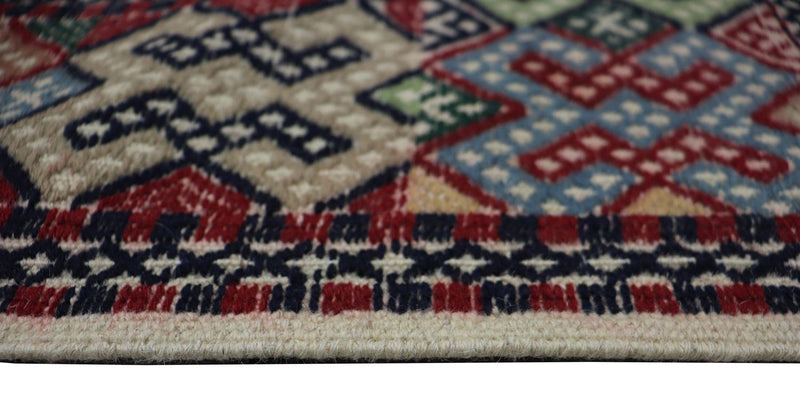 Tappeto Kelim - Orientale quadrato  - 205 x 178 cm - blu