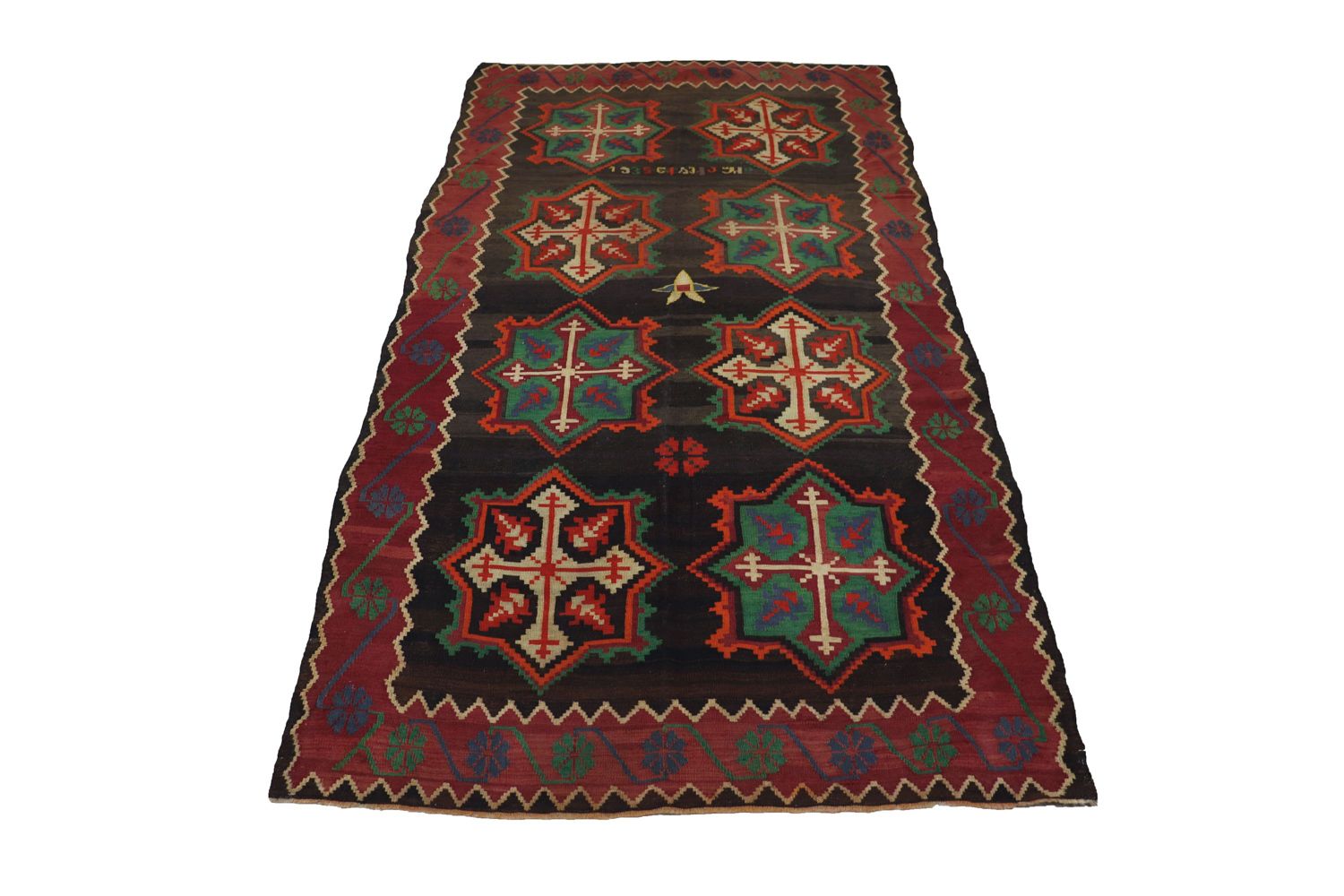 Tappeto Kelim - Orientale - 303 x 158 cm - blu