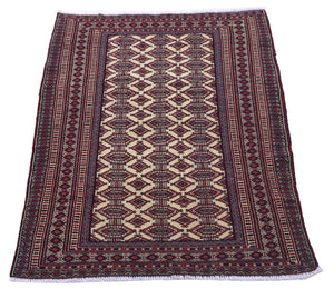 Tappeto afgano - 164 x 121 cm - rosso bordeaux