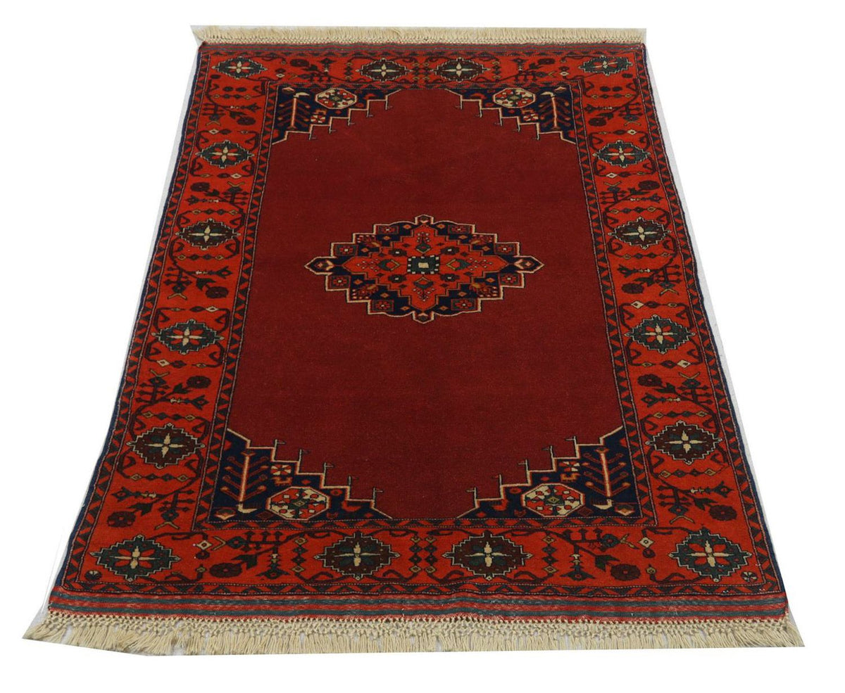 Tappeto afgano - 180 x 126 cm - rosso