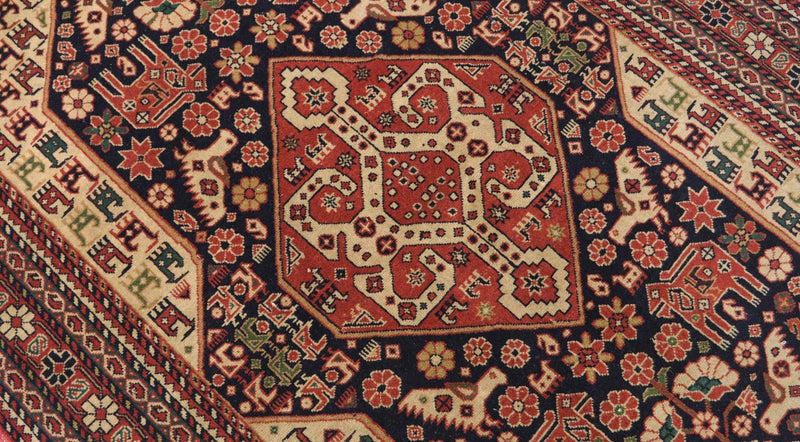 Tappeto afgano - 193 x 126 cm - rosso scuro