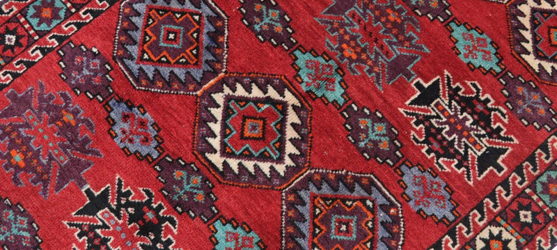 Tappeto Belutsch - 198 x 102 cm - rosso scuro