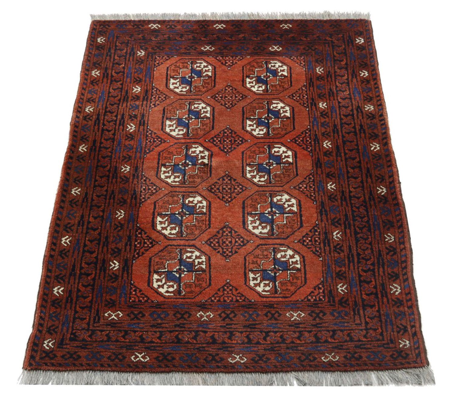 Tappeto afgano - 155 x 103 cm - rosso scuro