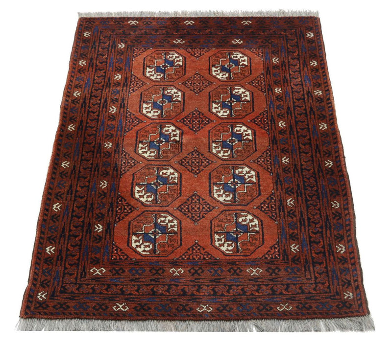 Tappeto afgano - 155 x 103 cm - rosso scuro