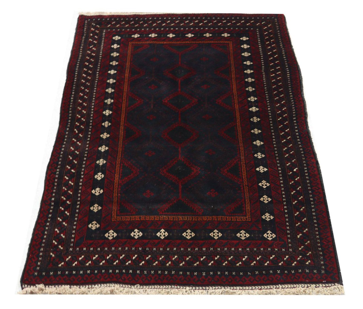Tappeto Belutsch - 191 x 115 cm - rosso scuro