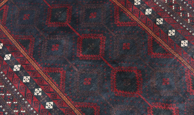 Tappeto Belutsch - 191 x 115 cm - rosso scuro