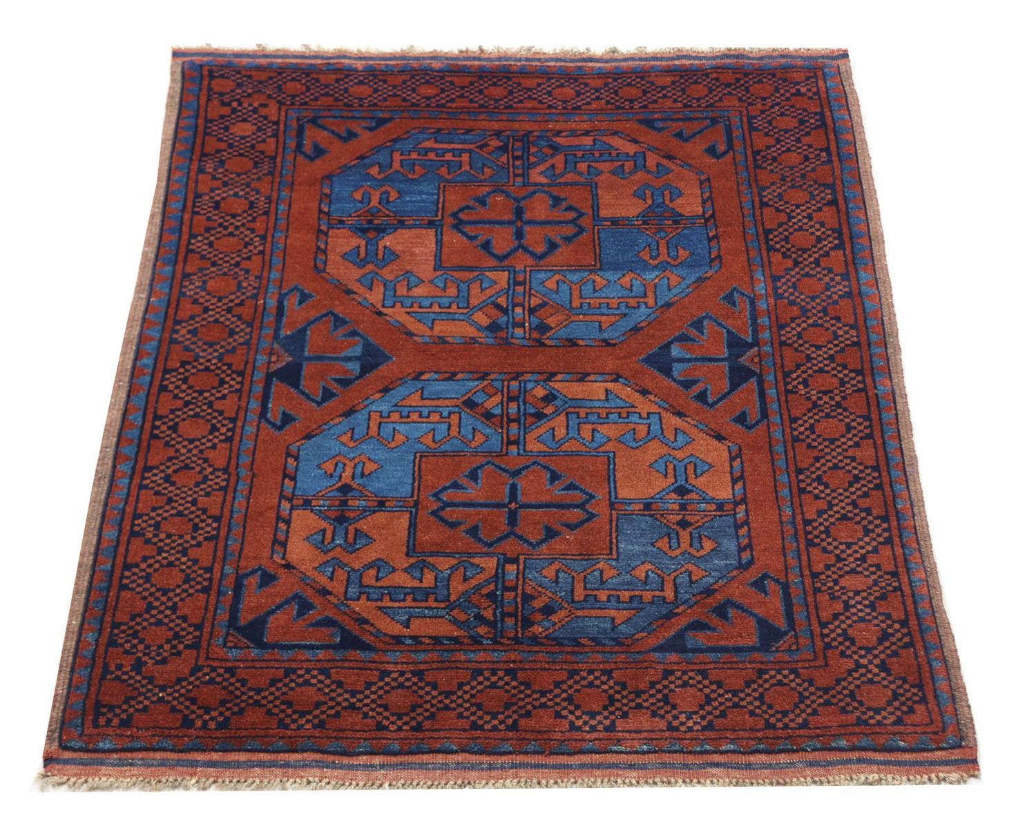 Tappeto afgano - 124 x 90 cm - rosso
