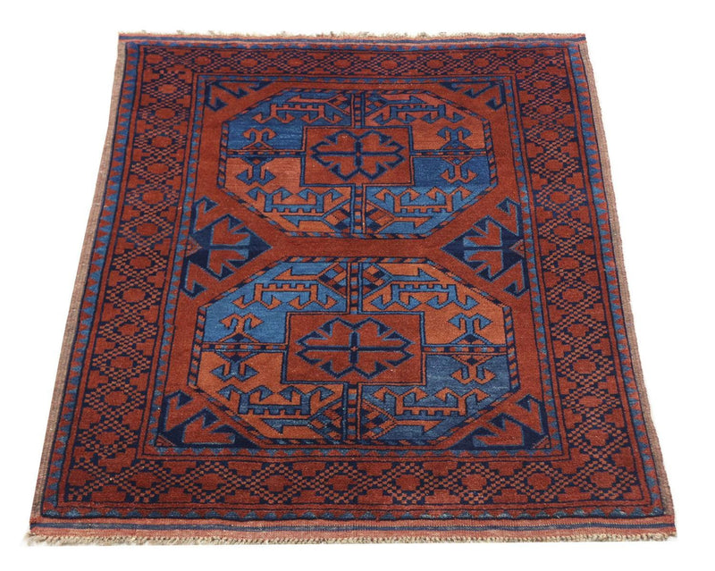 Tappeto afgano - 124 x 90 cm - rosso
