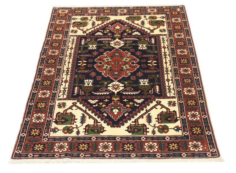 Tappeto afgano - 182 x 129 cm - blu scuro