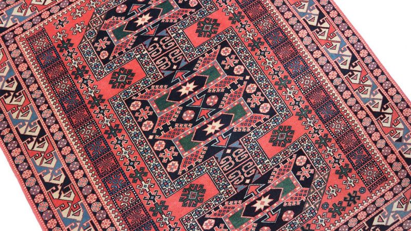 Tappeto afgano quadrato  - 153 x 134 cm - rosso