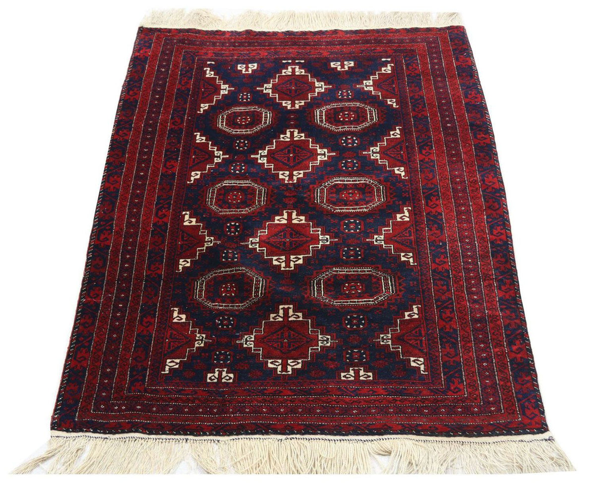 Tappeto afgano - 173 x 117 cm - rosso scuro