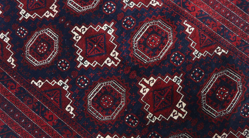 Tappeto afgano - 173 x 117 cm - rosso scuro