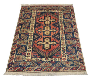 Tappeto orientale - 192 x 120 cm - ruggine