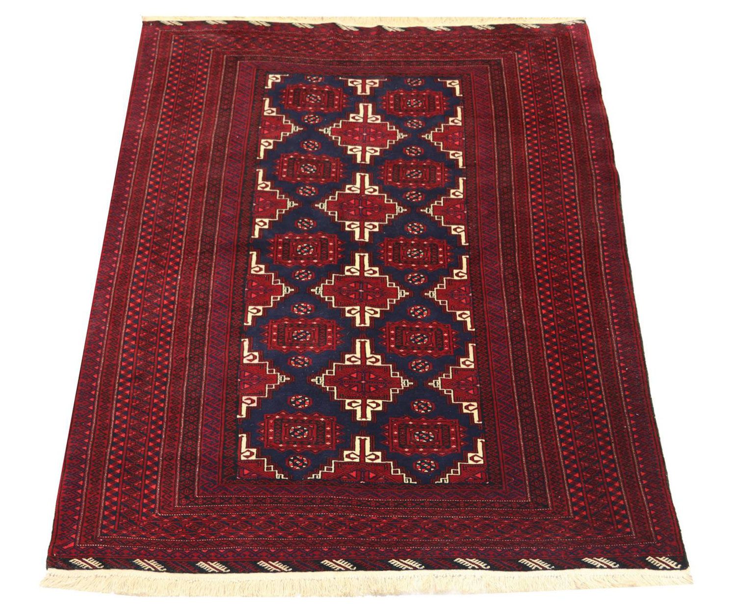 Tappeto Belutsch - 205 x 127 cm - rosso scuro