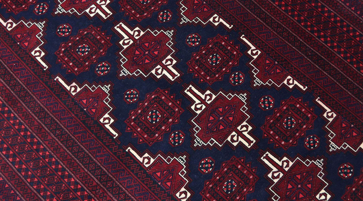 Tappeto Belutsch - 205 x 127 cm - rosso scuro