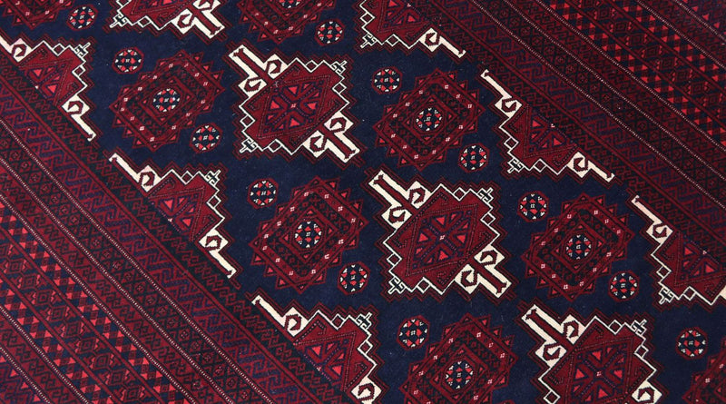 Tappeto Belutsch - 205 x 127 cm - rosso scuro