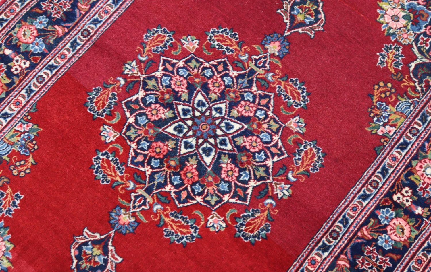 Tappeto Persero - Keshan - 154 x 101 cm - rosso