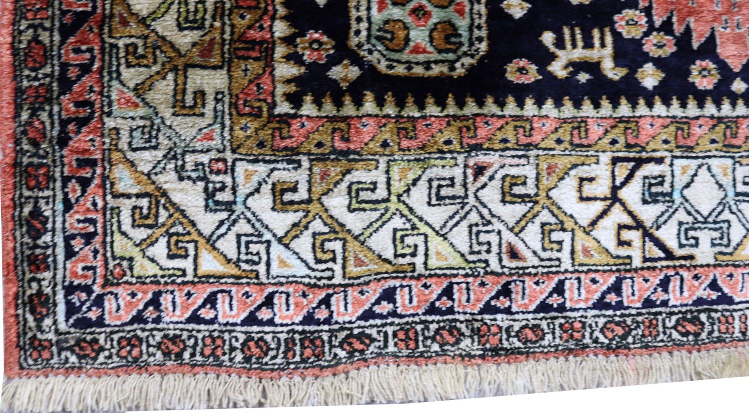 Tappeto orientale - 130 x 84 cm - blu scuro