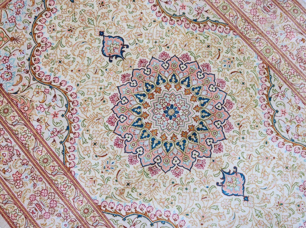 Tappeto di seta - Ghom seta - Premio - 150 x 100 cm - beige