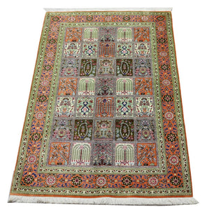 Tappeto di seta - Ghom seta - Premio - 157 x 100 cm - ruggine