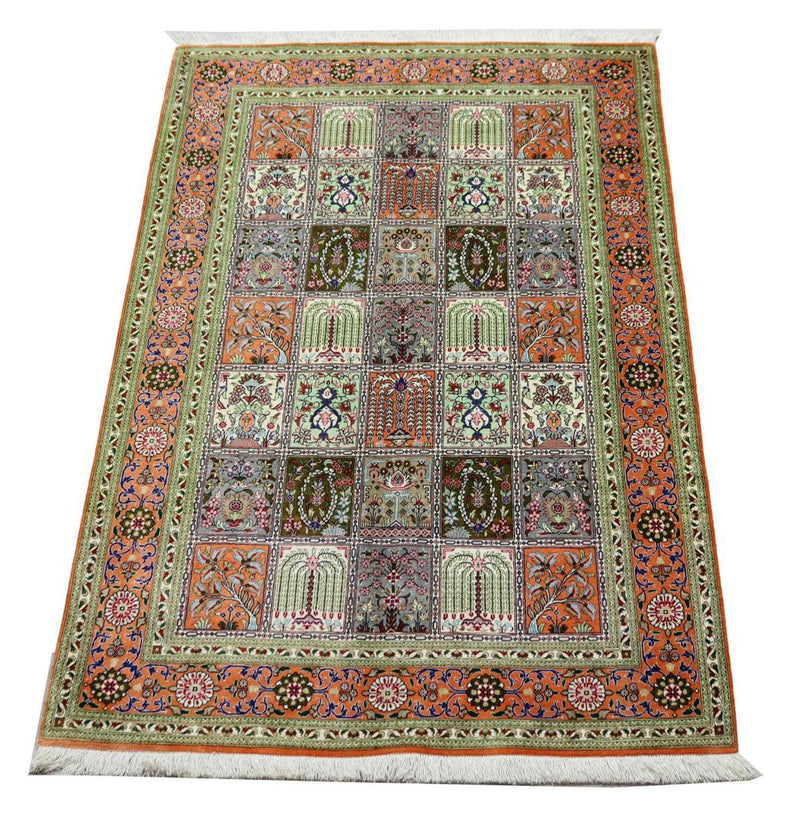 Tappeto di seta - Ghom seta - Premio - 157 x 100 cm - ruggine