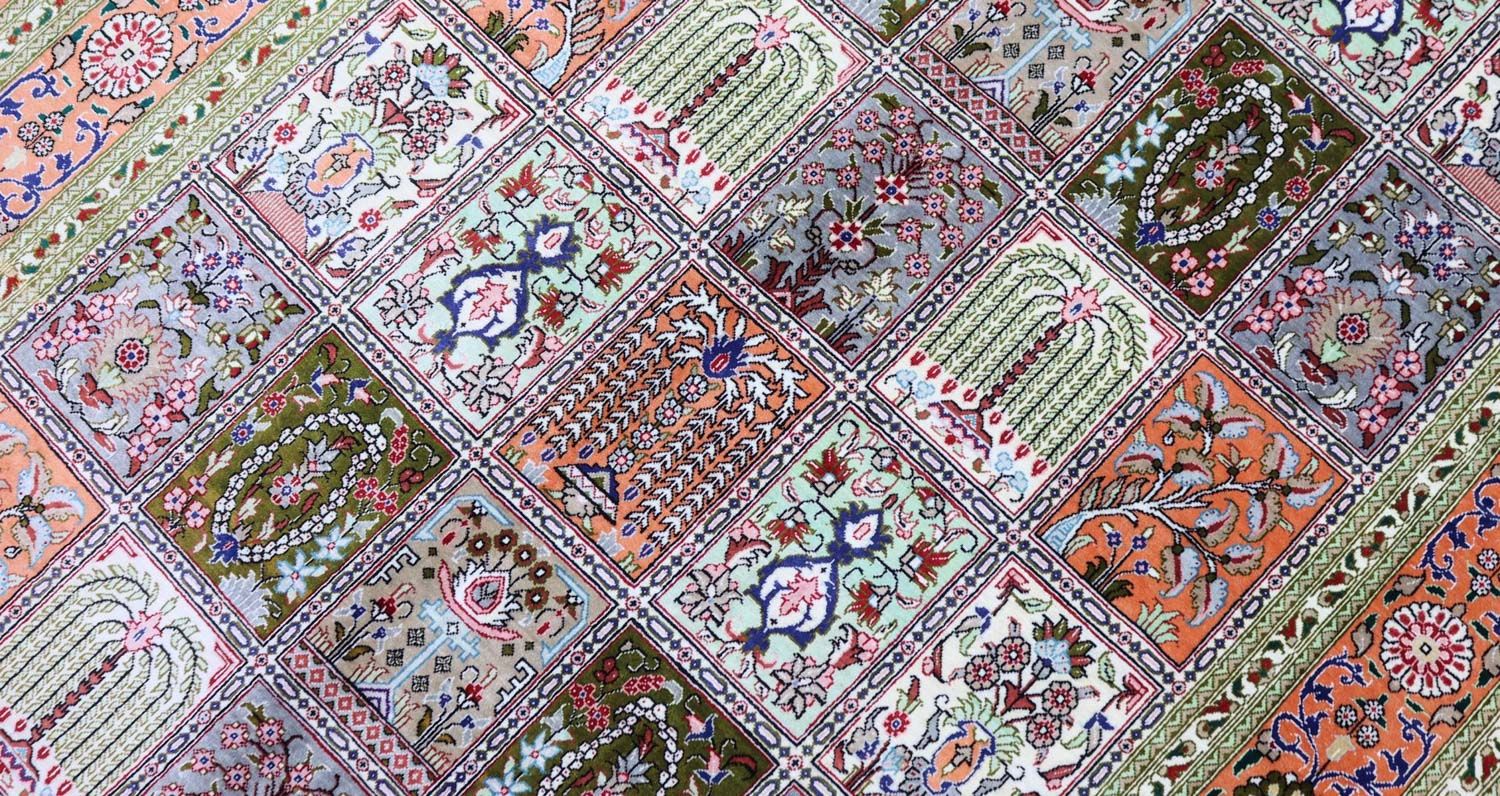 Tappeto di seta - Ghom seta - Premio - 157 x 100 cm - ruggine