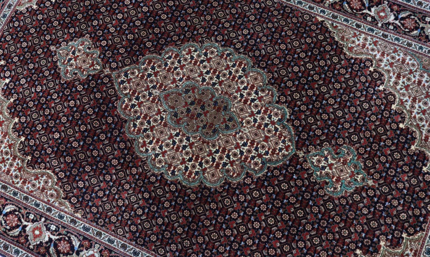Tappeto Persero - Tabriz - Reale - 154 x 104 cm - nero