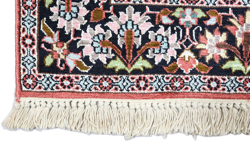 Tappeto di seta - Seta del Kashmir - 152 x 91 cm - rosso scuro